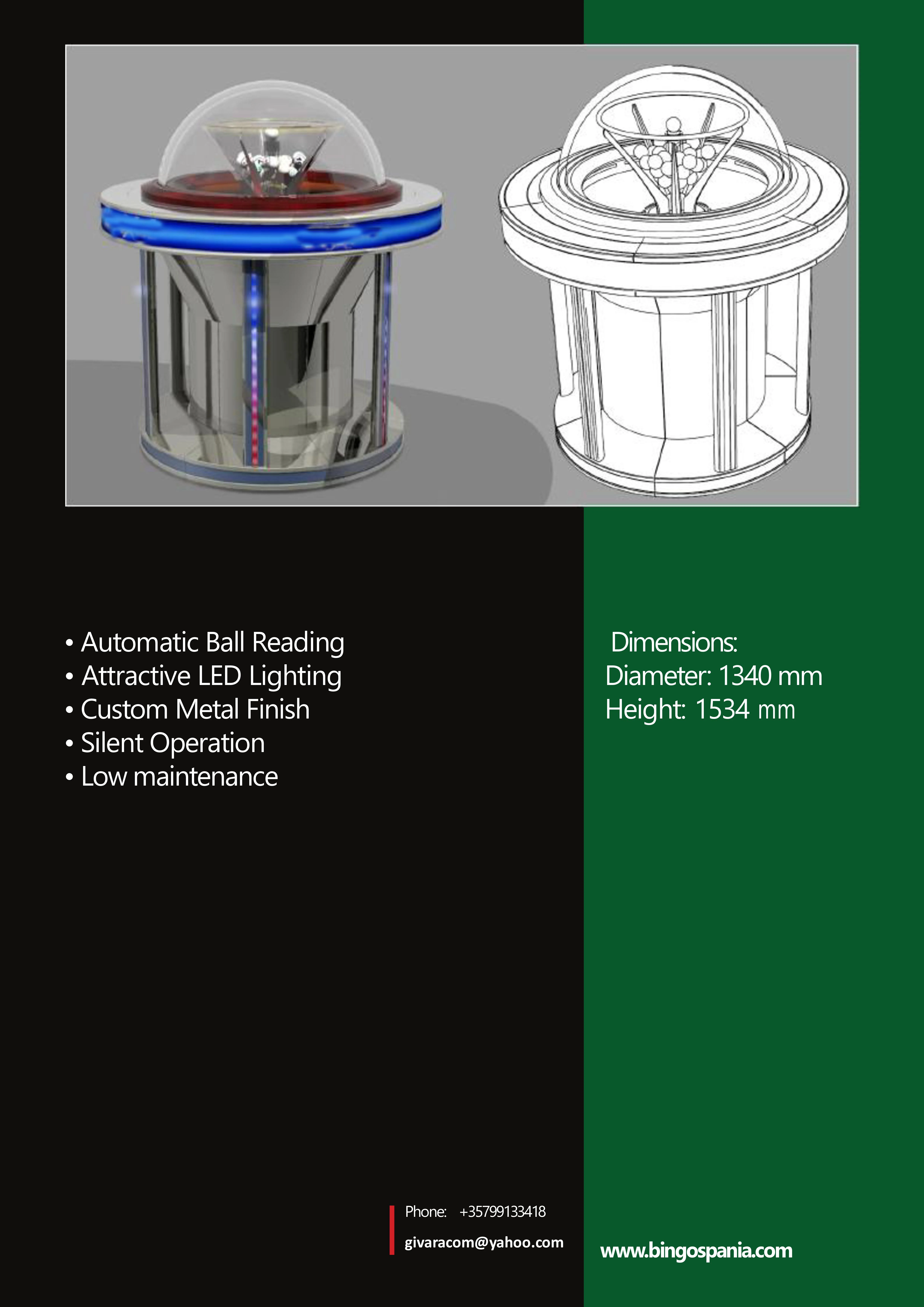 Стеклянные урны для бинго