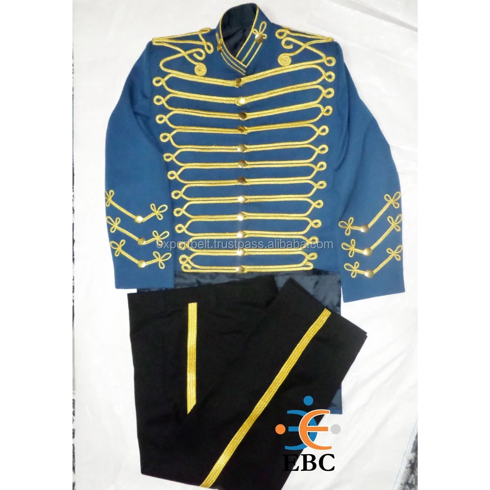 Source Red Doublet Pipers Marching Band Jacket With Green Cuffs And Callor  Decorated Golden Buttons Laces And White Piping Custom Made on m.