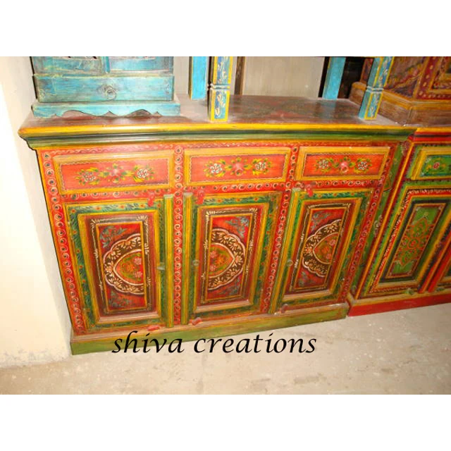 Hand painted wooden storage painted living room Buy Hand Painted Online