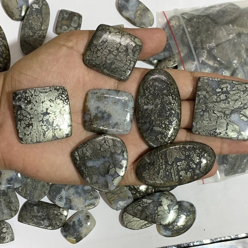 Natural Marcasite Cabochon Wholesale Lot By Weight With Different Shapes And Sizes Used For Jewelry Making