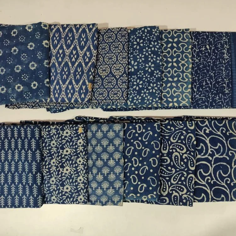 Indian Wholesale Handmade Printed Cotton Fabric Indigo Blue Fabric Buy Block Printed Blue Fabric Printed Cotton Fabric Indigo Blue Fabric Indian Wholesale Handmade Printed Cotton Fabric Product On Alibaba Com