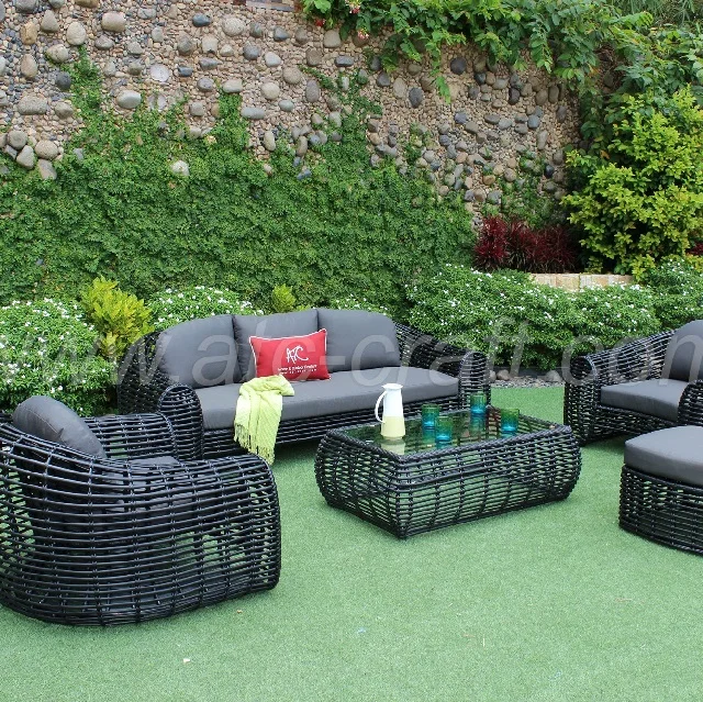 Top Selling High Quality Model Poly Rattan Garden Outdoor Furniture Sofa Set