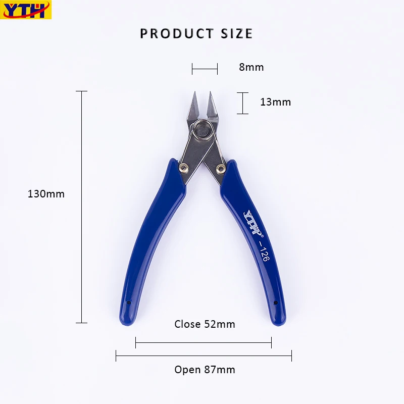Mini Diagonal Plier Anti-slip Insulated Rubber High quality Stainless Steel Cutting Plier Side Snips Flush Pliers Nipper