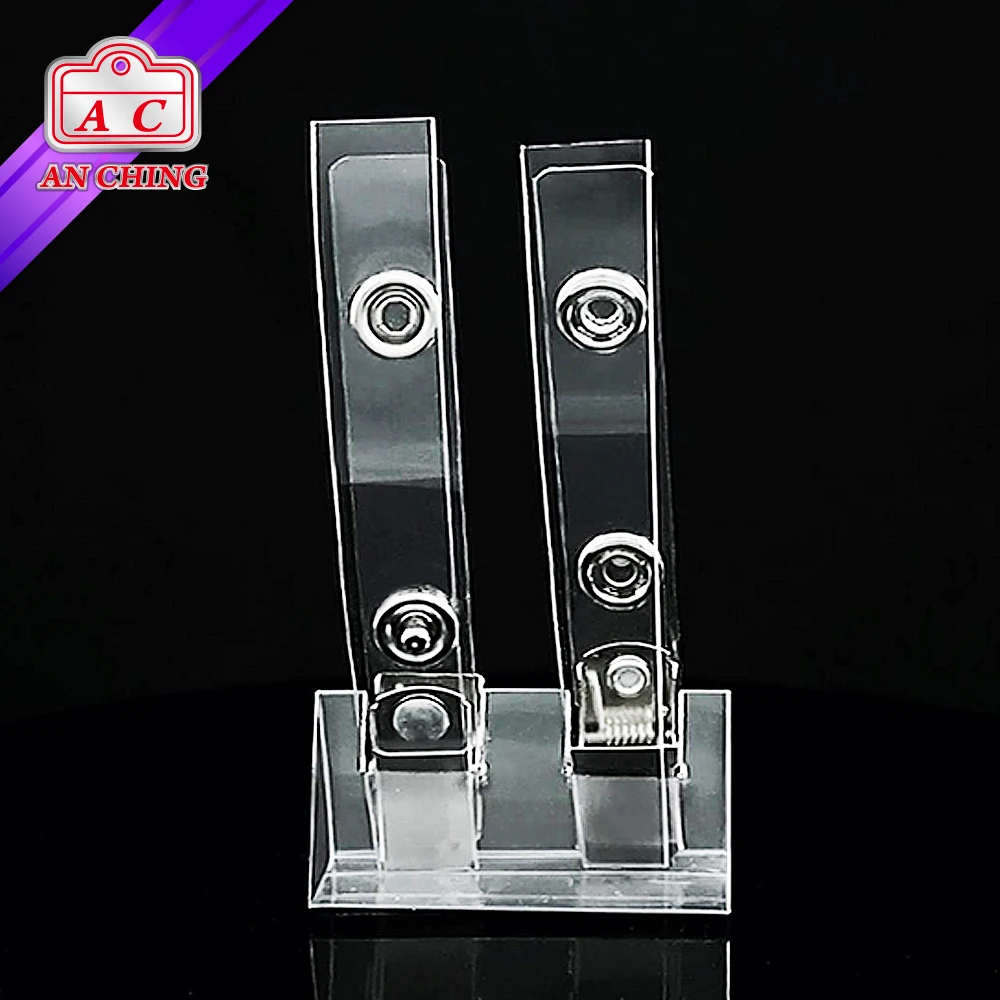 Классический металлический держатель для удостоверения личности с пружинным зажимом