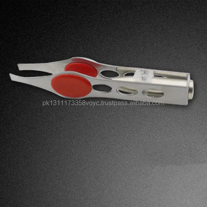 LED Light Professional Best Tweezers for Plucking Hair Slanted Tip Stainless Steel Make up HOT for Cosmetic Manicure Beauty Tool