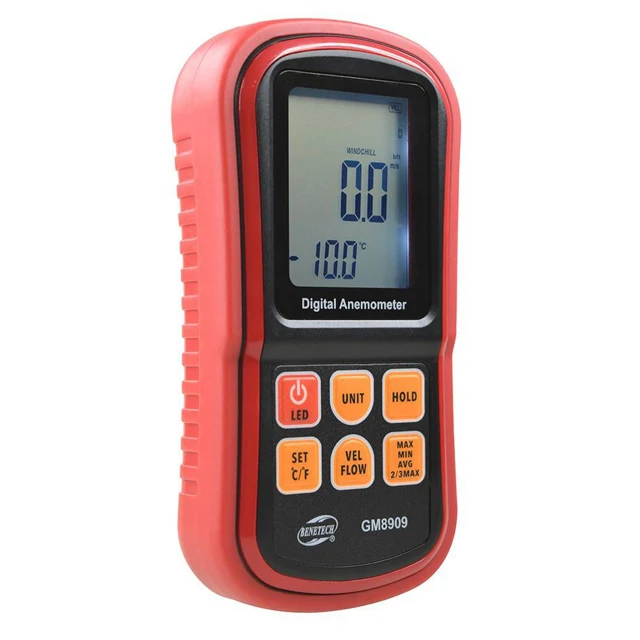 Benetech GM8909 Digital Anemometer Wind Speed and Temperature Tester