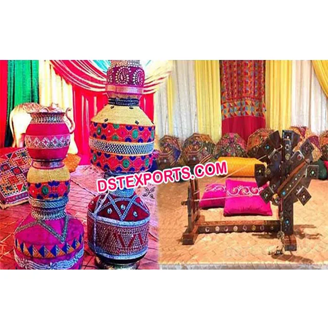 بنجابي ديكور الزفاف ديكور شرخة النجابي موضوع ديكور الزفاف مرحلة ديكور Buy الزفاف الديكور البنجابية الزفاف المرحلة Charkha الديكور البنجابية موضوع الزفاف مرحلة الإعداد Product On Alibaba Com