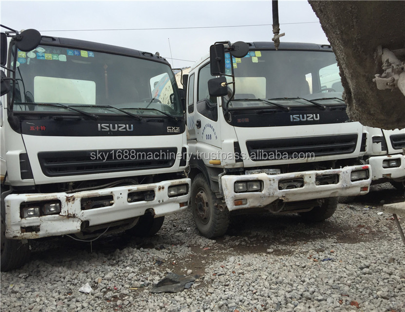 
 Транзитный смеситель ISUZU, Япония, б/у, 10 куб. М, продажа бетономешалки ISUZU  