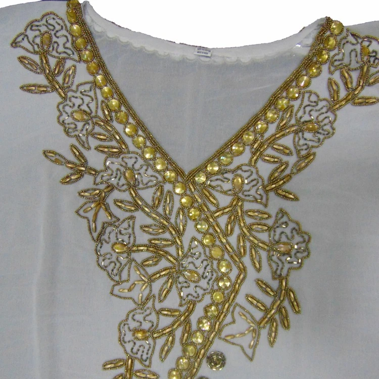 3 PIECE CHIFFON KAFTAN SET WITH HAND EMBROIDERY ON KAFTAN JACKET