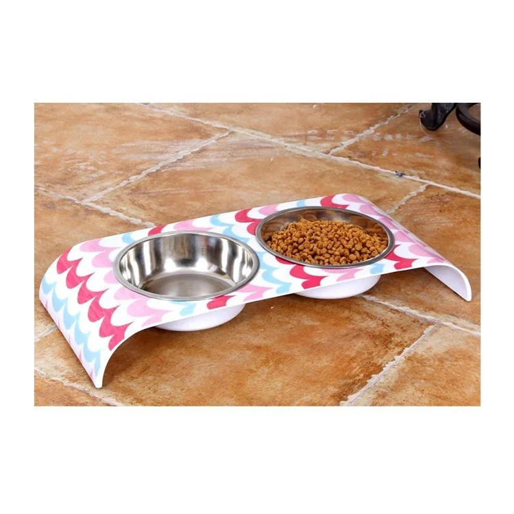 King International Water Transfer Printing Dog Bowl Dog Feeder