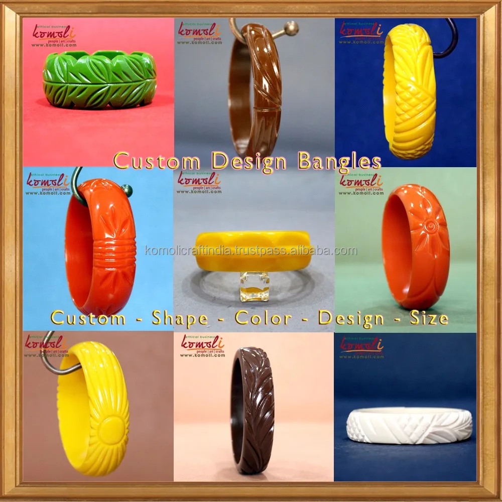 赤い透明な刻まれた樹脂ベークライトバングルetsyヴィンテージ