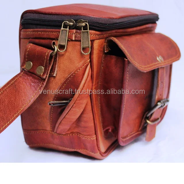 Винтажная сумка ручной работы из натуральной кожи для