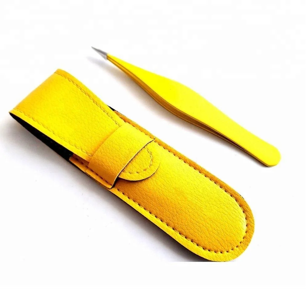 Best Stainless Steel Ingrown Hair Pointed Tweezers With Case Packaging