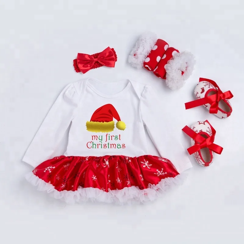 新しい私の最初のクリスマス幼児の赤ちゃんの女の子クリスマスの衣装クリスマスキッズ服セット Buy クリスマス子供服セット 子供服セット クリスマス服セット Product On Alibaba Com