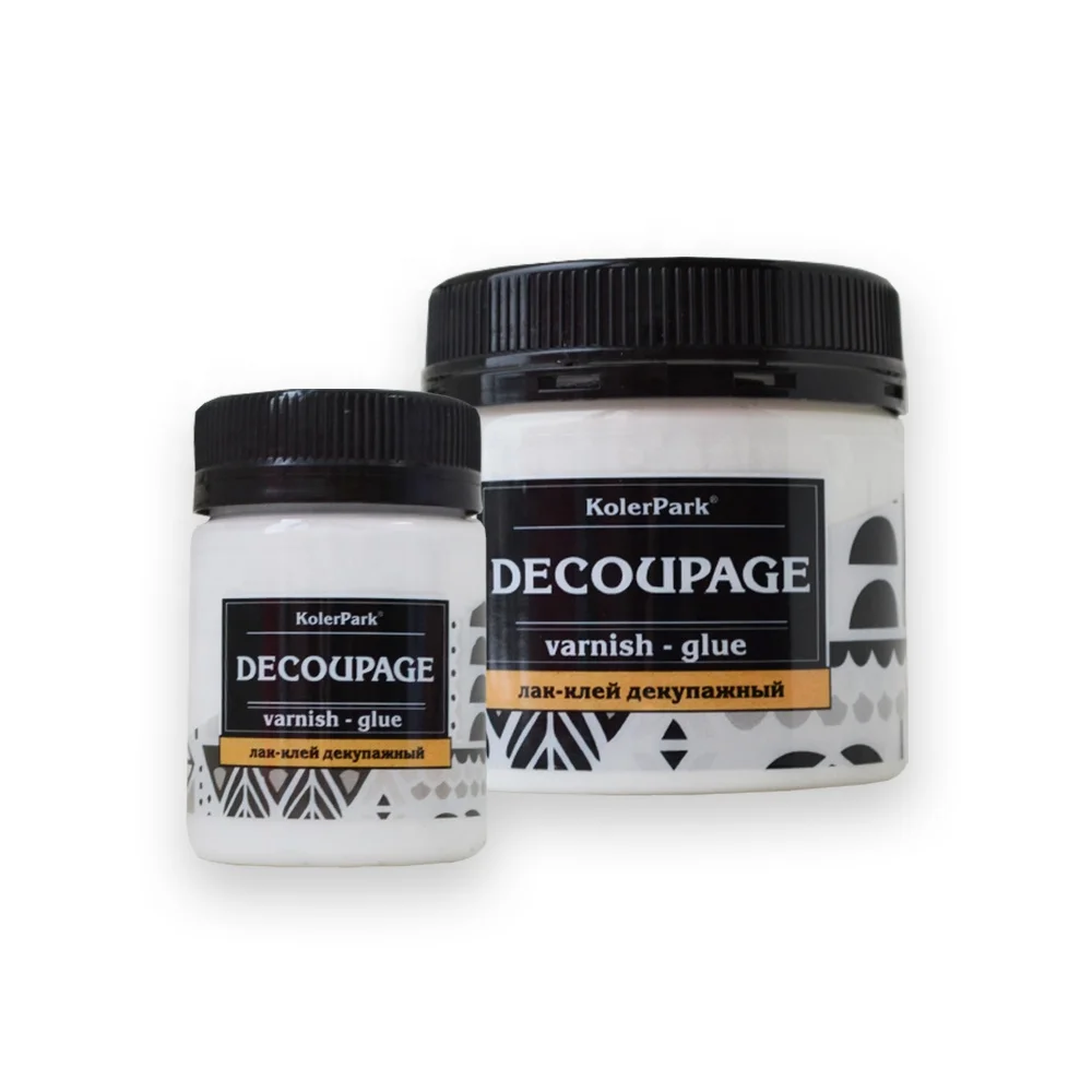 
 Лак-клей «KolerPark» для склеивания салфеток и открыток декупажа  