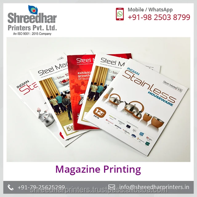 
 Услуги ежемесячной печати журналов.  