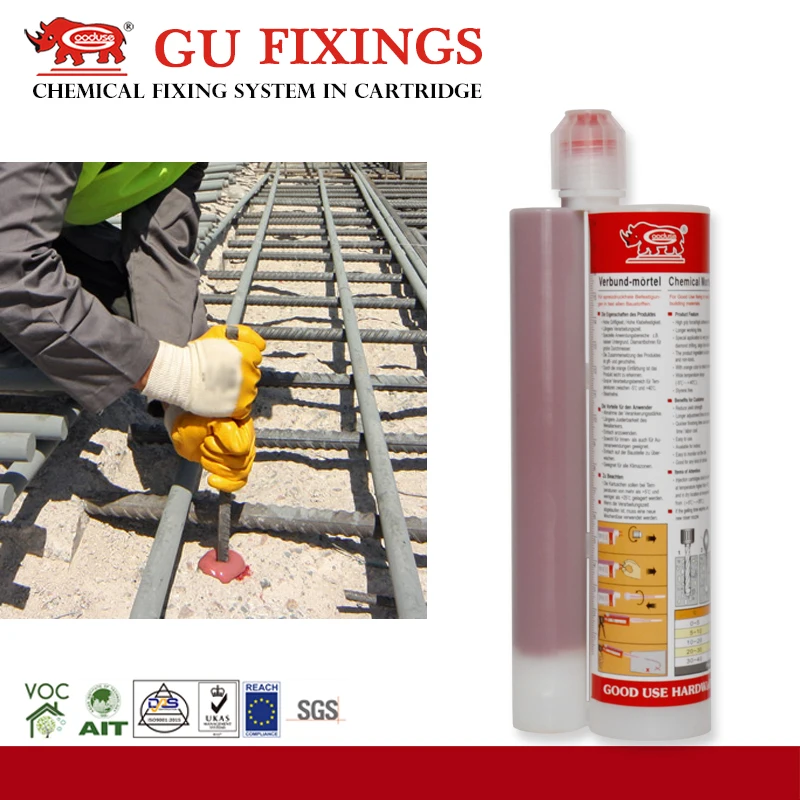 Durable Epoxy Anchor Resin Adhesive for Rebar Planting Construction Concrete Repair