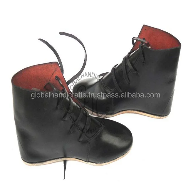 中世の革の靴ローマの靴中世の靴中世の鎧の靴 Buy Medieval Leather Boots Leather Ankle Boots Medieval Boots Product On Alibaba Com