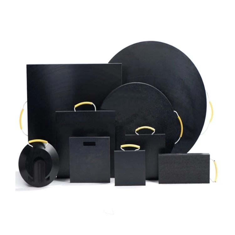Durable Helps Prevent Jacks From Sinking Plastic UHMWPE Crane Foot Bearing Support Crane Truck Outrigger Pads