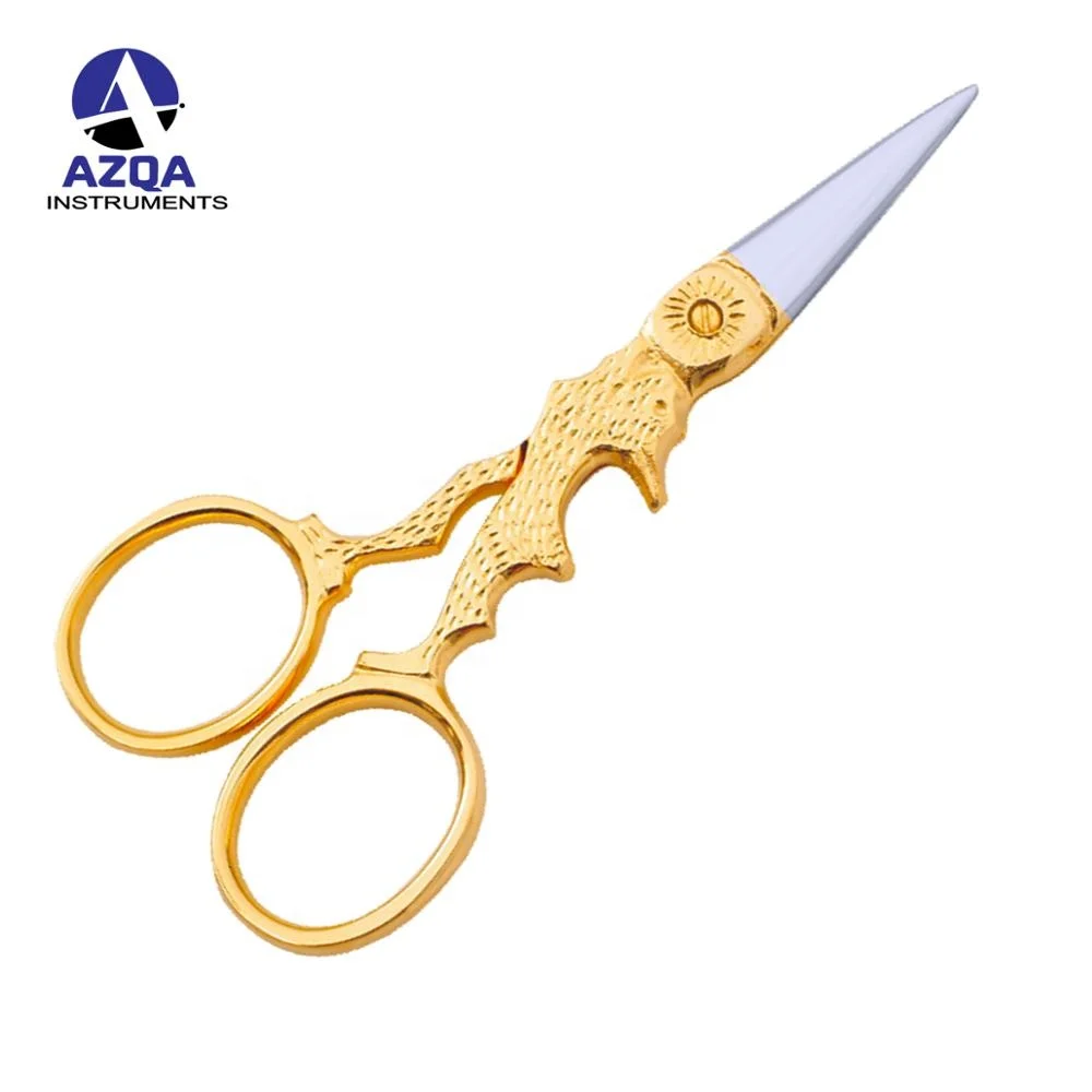 Stainless Steel Mini Portable Eyebrow Shear Peeling Embroidery Scissors