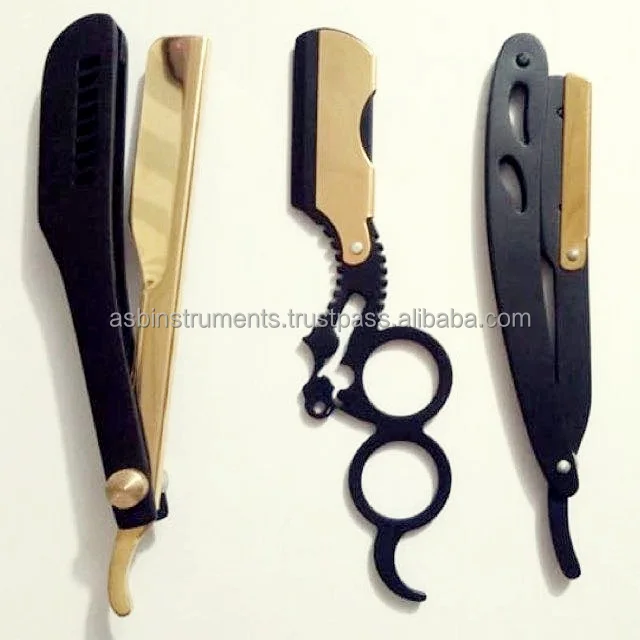 Set of Three Pieces Replaceable Blade Barber razor Barber Salon Kit Barber Backpacks