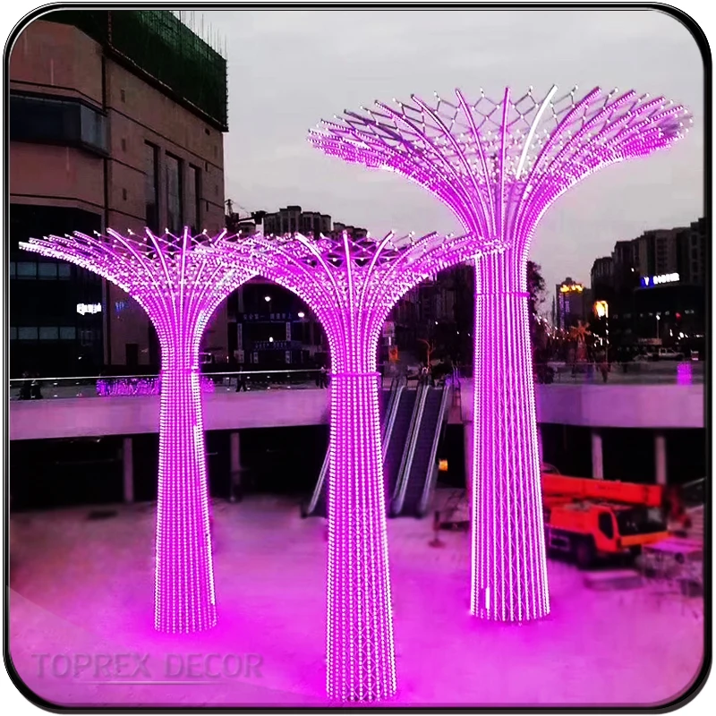 2024 уникальные красивые большое качество уличные 3d здания башня украшение для праздника рождественские световые украшения