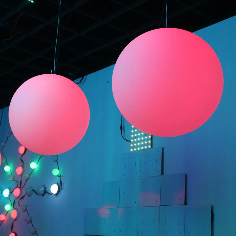 Outdoor DMX Remote Control RGB Led Sphere Hanging Ball Light