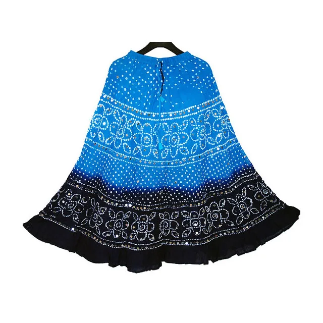 JaipurOnlineShop Skirt Cotton Bandhani Skirts Size Regular