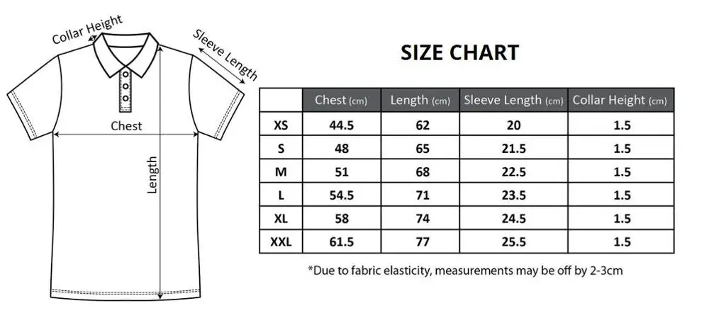 polo sweater size chart