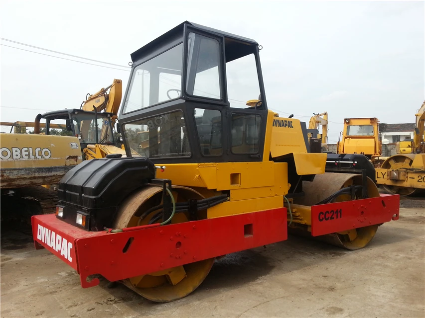 Used Compactor Road Roller Dynapac Double Dump Roller CC211 Original for Sale