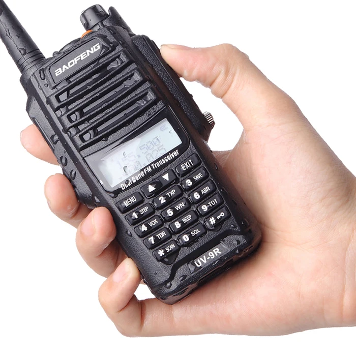 18w Long Range Handheld Vhf Uhf Fm Transceiver Waterproof Dual Band Radio IP67 Handheld Walkie Talkie in Pakistan Baofeng Uv-9r