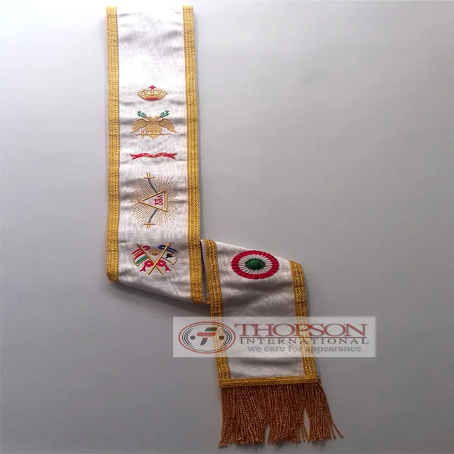 Пояс Masonic Regalia AASR, 30 градусов, черный