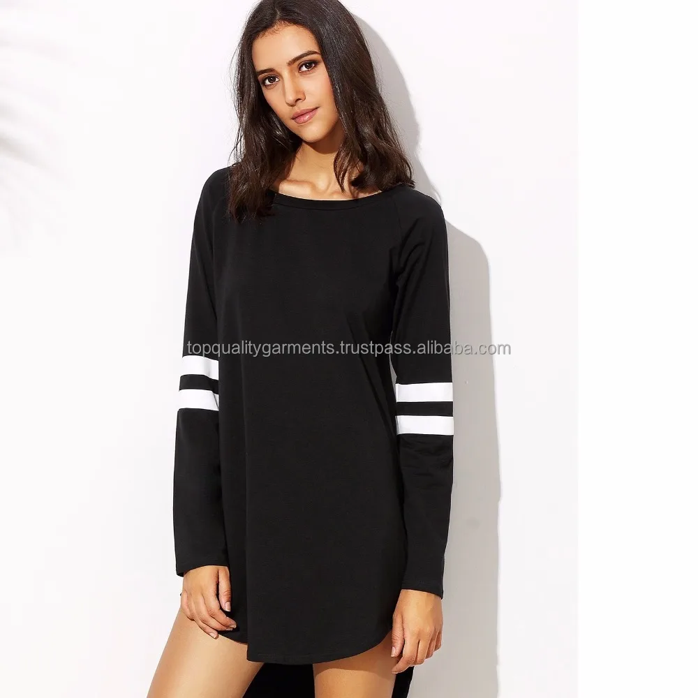 girls black tshirt dress