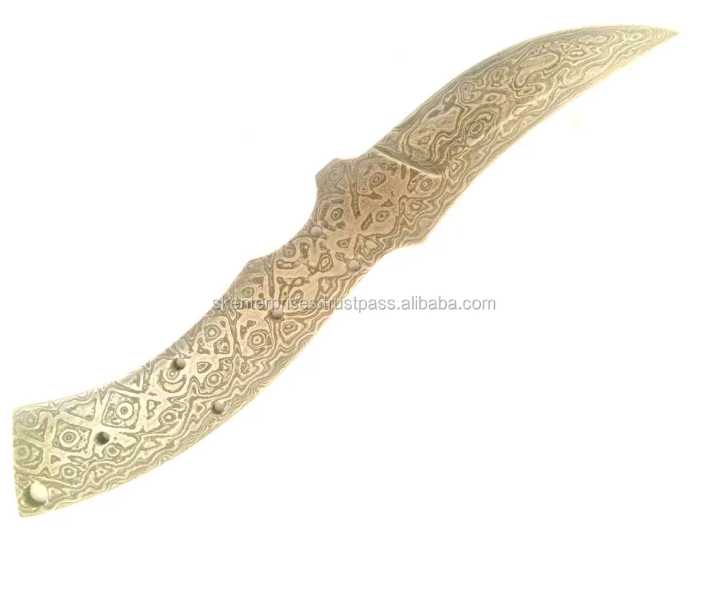 Damascus Knife Blank Blade Hunting High Carbon Steel Sk 168 Buy Damascus Billet Damascus Bar Product On Alibaba Com