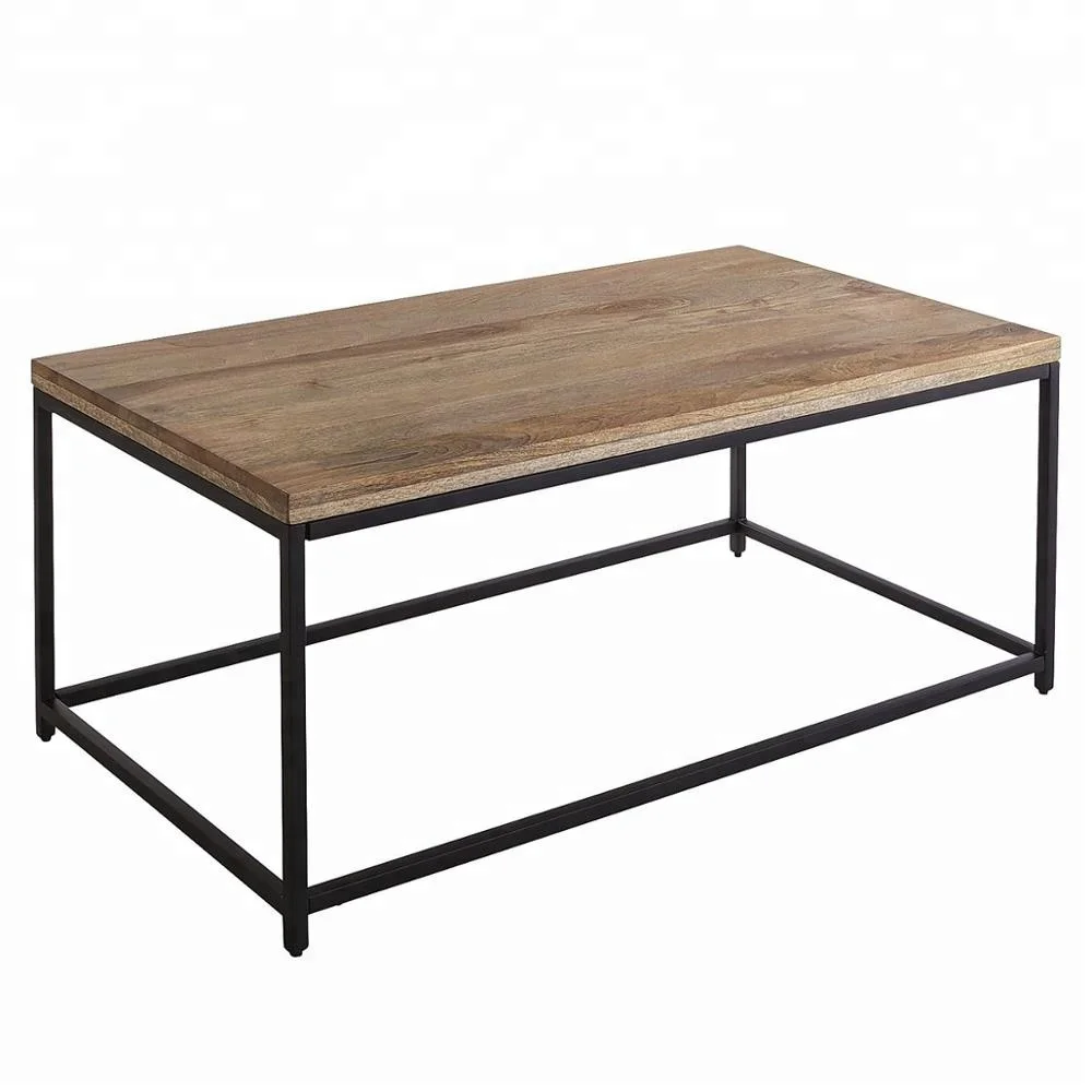 High Quality Mango Wood Iron Coffee Table Buy Wooden Coffee Tables