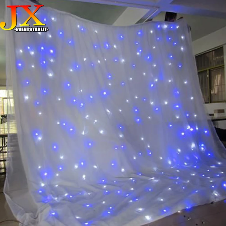 Flexible Dmx Led Black Curtain Light Rgb Star Background Curtain Wedding Stage Backdrop Dj 6321