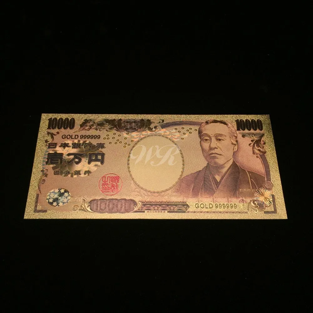 Collect 10pcs/lot of Japan Gold Banknote 10000 Yen Souvenirs