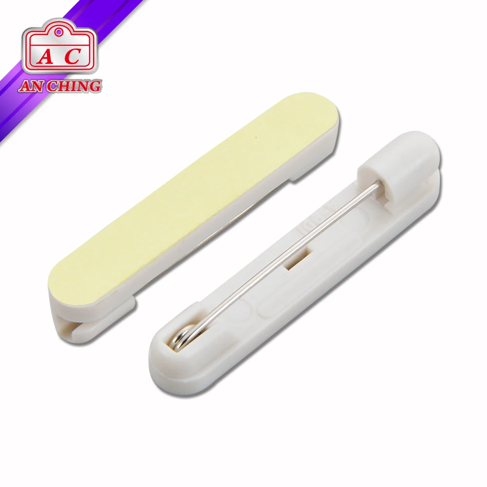 Зажим для бейджа из пластика аллигатора с защитным штифтом