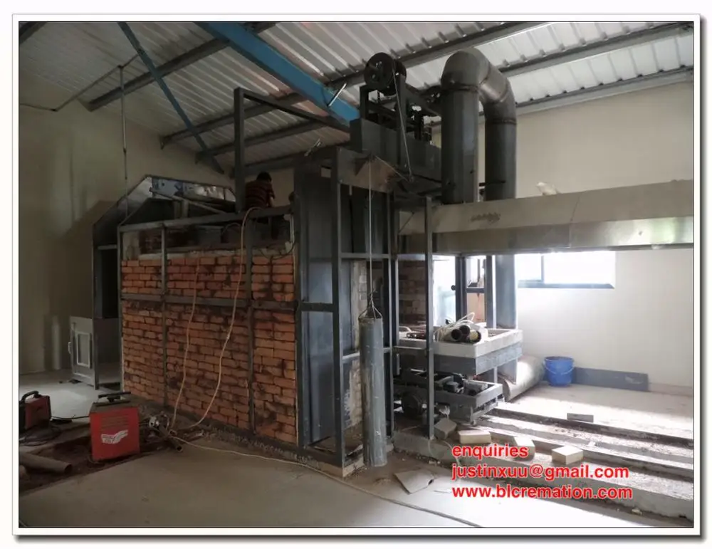 Мобильная машина для кремации для продажи, без дыма, без запаха, с отрицательным давлением, электрическая автоматическая система 1000 градусов Цельсия