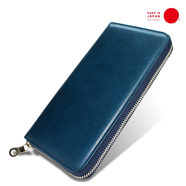 [ TOCHIGI LEATHER ] Zip Around Long Wallet wallets leather men genuine – made in Japan