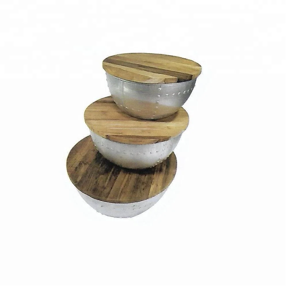 Minimalist Wooden Coffee Table with Bowl-Like Base for Living Room Furniture