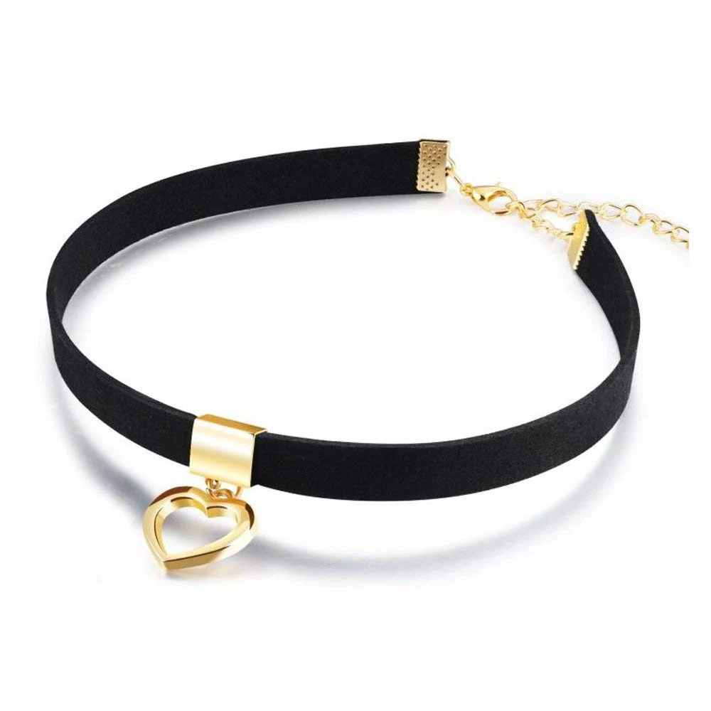 Buy Black Leather Choker Necklace 