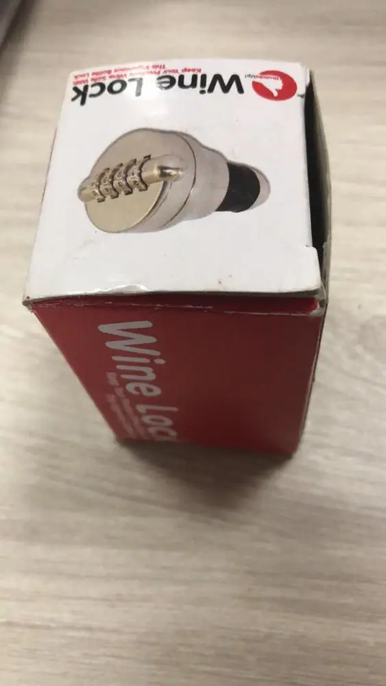 Verrou de mot de passe pour bouteille de vin en alliage de zinc LANTRO JS