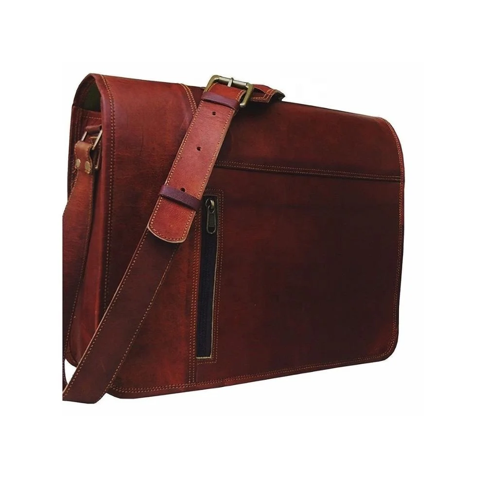 Leather briefcase 18 Inch Laptop Messenger Bags for Men and Women