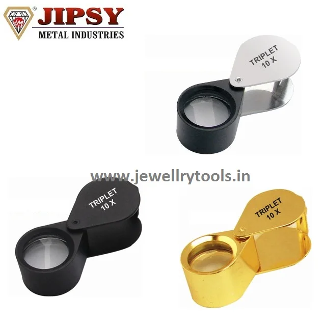 Jewelers Eye Loupe 10X Magnifier  for Gems, Jewelry, Coins, Stamps, Diamond Made of Brass Jewelry Making Tools n India