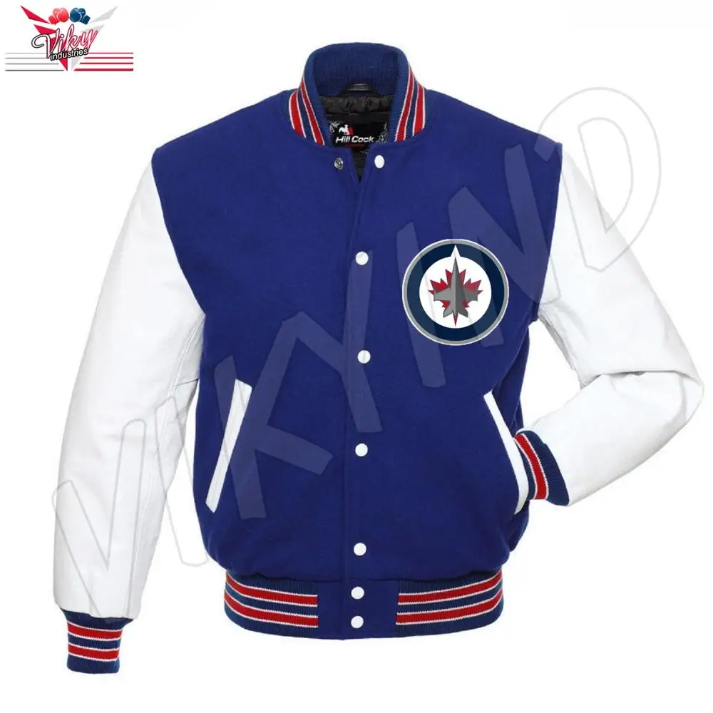 Winnipeg Jets Varsity Baseball Jacket