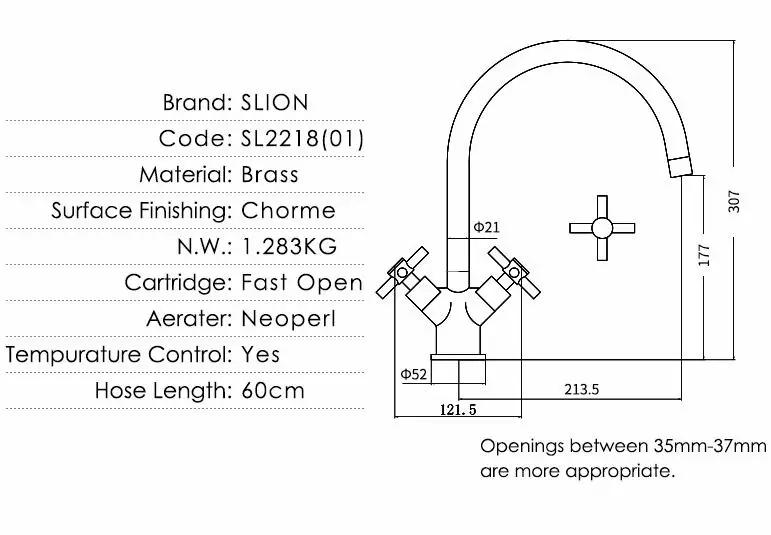 Modern Brass Crosshead Lever Kitchen Tap supplier
