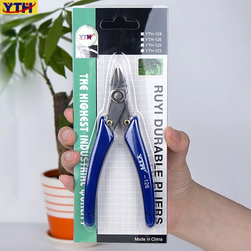Mini Diagonal Plier Anti-slip Insulated Rubber High quality Stainless Steel Cutting Plier Side Snips Flush Pliers Nipper