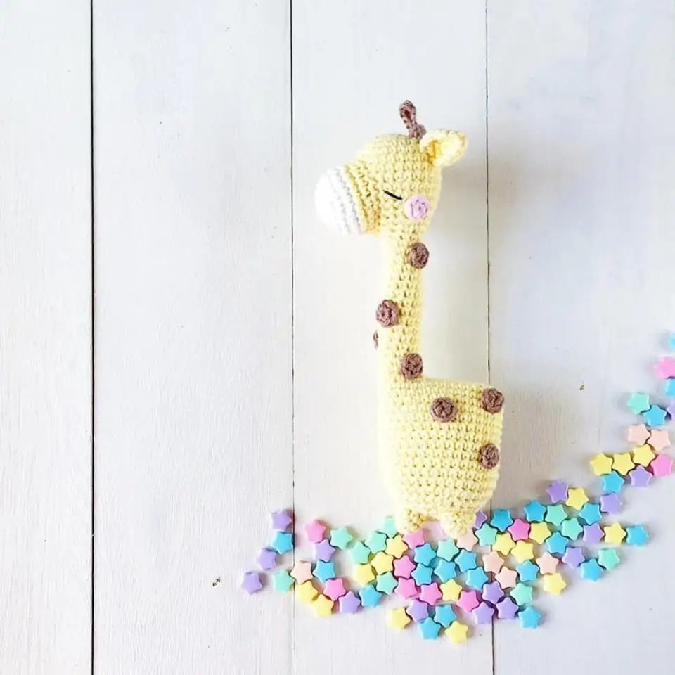 Giraffe amigurumi plush giraffe ballerina doll crochet giraffe