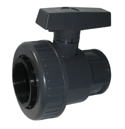 GT Factory Plastic UPVC  single union Ball Valve  Saudi Arabia  Irrigation M/F Black New Plasti